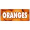 Signmission ORANGES BANNER SIGN citrus fruit juice florida produce orchard B-120 Oranges - alternate 1